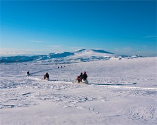 Snowmobile Katla Volcano